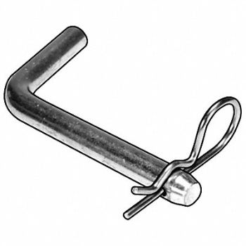 GRAINGER APPROVED Hitch Pin Bent Stl Zinc 1x4 3/4 L, 3HLT7