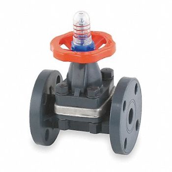 HAYWARD Diaphragm Valve 2-Way 1 in Flanged, 3HMC6