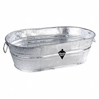 GRAINGER APPROVED Utility Tub 7 1/2 gal Silver, 3HNF5