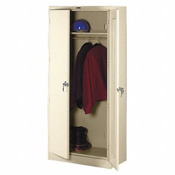 TENNSCO Wardrobe Cab 78 H 36 W Champagne/Putty, 3HNG9