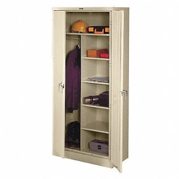 TENNSCO Combo Wardrobe Cab 78 H 36 W Champ/Putty, 3HNK6