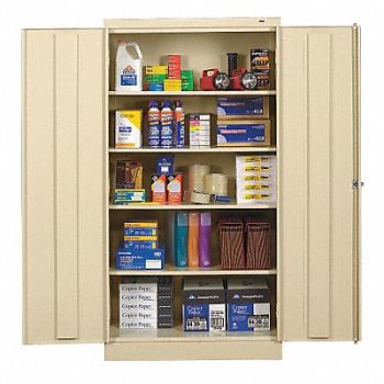 TENNSCO Shelving Cab 72 H 36 W Champagne/Putty, 3HNN2