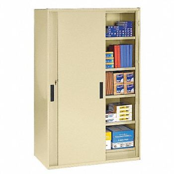 TENNSCO Shelving Cab 78 H 48 W Champagne/Putty, 3HNR6