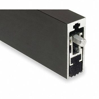 NATIONAL GUARD Automatic Door Bottom 1/2x48In Aluminum, 3HRK3