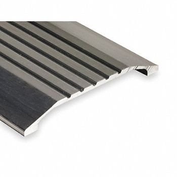 NATIONAL GUARD Saddle Threshold Fluted Top 6 ft Alum, 3HRN5