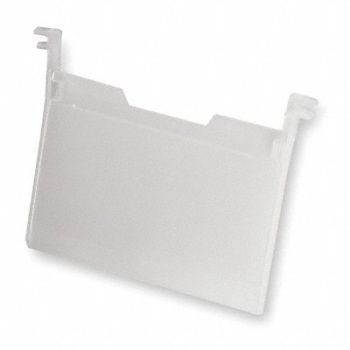 AKRO-MILS LblHldr Clear Smooth Label Adhered PK6, 3HRX5