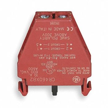 GE Lighting Contactor Aux Contact Block 2P, 3HWN8