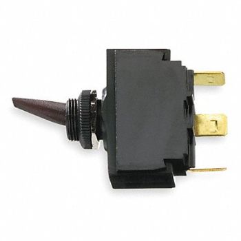 HUBBELL WIRING DEVICE-KELLEMS Marine Toggle Switch SPDT 1/4 in Solder, 3HZ92