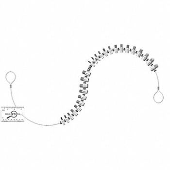 GRAINGER APPROVED Thread Identifier Lanyard Std And Metric, 3JAW6