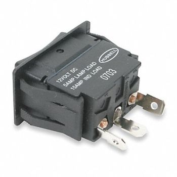 HUBBELL WIRING DEVICE-KELLEMS Rocker Switch SPDT 3 Connections, 3JC05