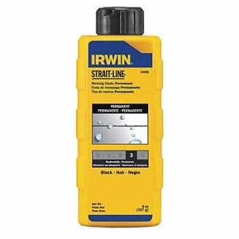 IRWIN STRAIT-LINE Marking Chalk Refill Black 8 Oz, 3JDJ3