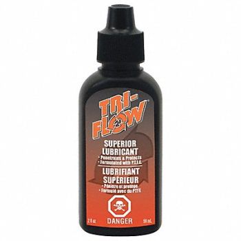 TRI-FLOW Lubricant 2 oz Dropper Bottle, 3JDL7