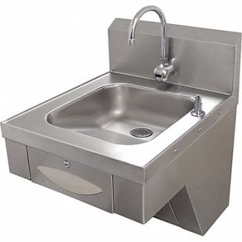 SPACE-SAVER Hand Sink Rect 14inx16inx5in, 3JDT4