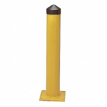 GRAINGER APPROVED Bollard 5-3/5 24 in H Yellow, 3JJH5