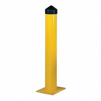 GRAINGER APPROVED Bollard Round 36 H in Yellow, 3JJH7