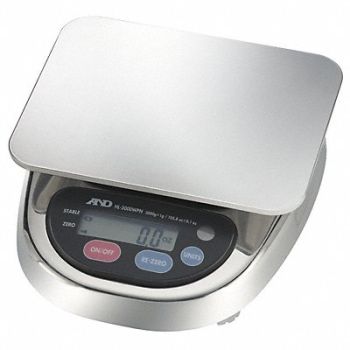 A D WEIGHING Digital Balance SS Platform 3000g Cap., 3JKD3