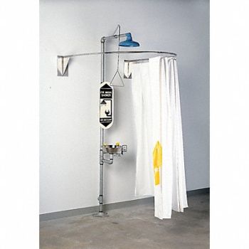 GRAINGER APPROVED Privacy Curtain White, 3JMR9