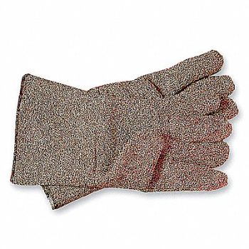 JOMAC Heat Resistant Gloves Brown/White XL PR, 3JRD3