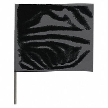 GRAINGER APPROVED Marking Flag 15 Black PVC PK100, 3LVE9
