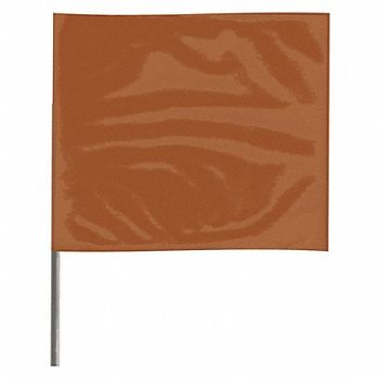 GRAINGER APPROVED Marking Flag 15 Brown PVC PK100, 3LVF2