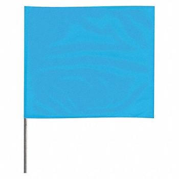 GRAINGER APPROVED Marking Flag 18 Glo Blue PVC PK100, 3JUP8
