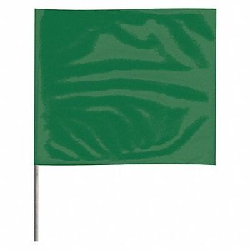 GRAINGER APPROVED Marking Flag 15 Green PVC PK100, 3LVF4