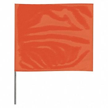 GRAINGER APPROVED Marking Flag 15 Orange PVC PK100, 3LVF5