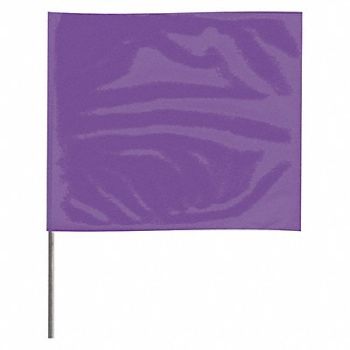 GRAINGER APPROVED Marking Flag 15 Purple PVC PK100, 3LVF6