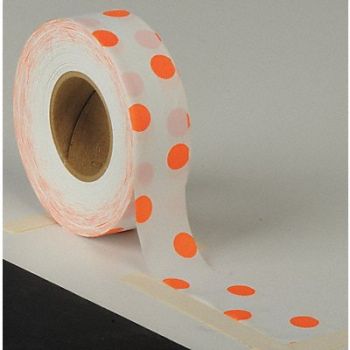 PRESCO PRODUCTS CO Flagging Tape Orange/Whi 150ft x 1-3/8In, 3JWC6