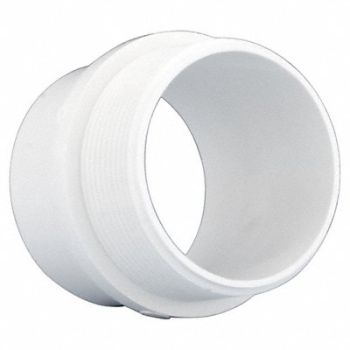 GRAINGER APPROVED Male Adapter Schedule 40 3 in White, 3JWF4