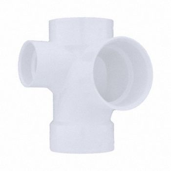 GRAINGER APPROVED Tee Left Inlet Schd 40 4 x 4 x 4 x 2 in, 3JWF5