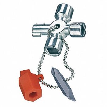 KNIPEX Control Cabinet Key 2 53/64 in, 3JXJ7