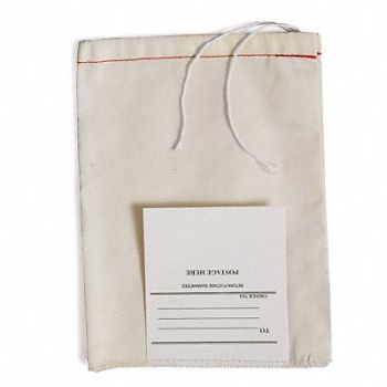 MIDWEST PACIFIC Cloth Bag 1 Drawstring 12 in L PK100, 3KB49