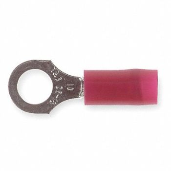 STA-KON Ring Terminal Red 22 AWG 16 AWG PK100, 3KF97