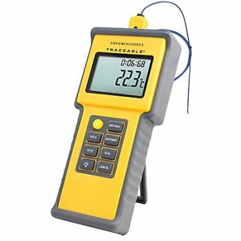 TRACEABLE Thermocouple Thermometer 1 Input Type K, 3KGN3