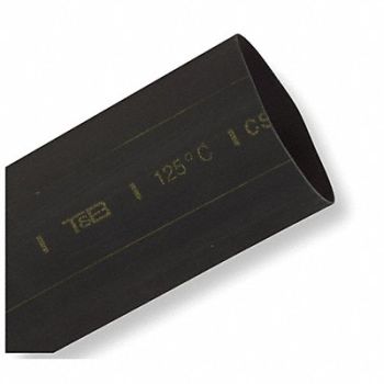 SHRINK-KON Shrink Tubing 6 in Blk 0.25 in ID PK20, 3KH57