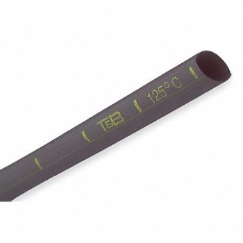 SHRINK-KON Shrink Tubing 6 in Blk 0.375 in ID PK20, 3KH58