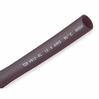 SHRINK-KON Shrink Tubing 6 in Blk 0.51 in ID PK25, 3KH64