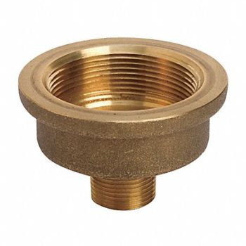 GRAINGER APPROVED Drum Vent Adaptor Brass Brown Vertical, 3KLA8