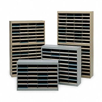 SAFCO Literature Organizer 24 Compartments Blk, 619R47