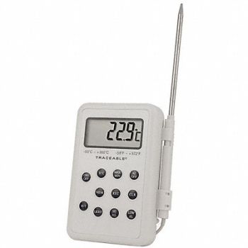 TRACEABLE Thermistor Thermometer 1 Input, 3KME4
