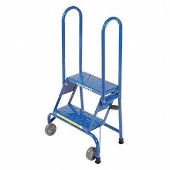 BALLYMORE Folding Rolling Ladder Steel 20 In.H, 3KNK7