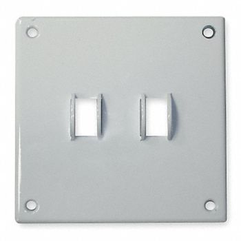 HUBBELL Tgl Swch Wll Plt Stnd Wht 2Gng PlyPwEnam, 3KT94