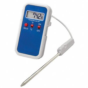 TRACEABLE Thermistor Thermometer 1 Input, 3KTW9