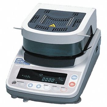 A D WEIGHING Moisture Analyzer 51g 50 to 200 deg.C, 3KWP9