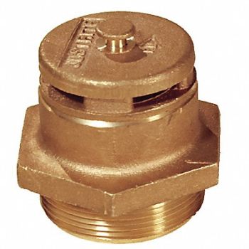 GRAINGER APPROVED Drum Safety Vent Brass Brown Vertical, 3KWZ2
