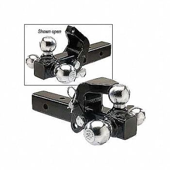 BUYERS PRODUCTS Tri Ball Mount w/ Pintle Hook, 3KXY3