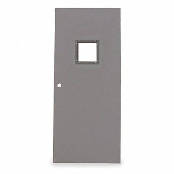 CECO D3682 Metal Door With Glass Type 3 84 x 30 In, 5EJG6