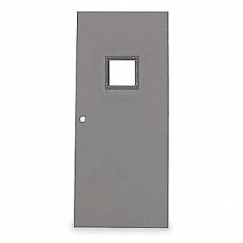 CECO D3624 Vision Light Steel Door 84x36 In 16 ga, 3NWK9
