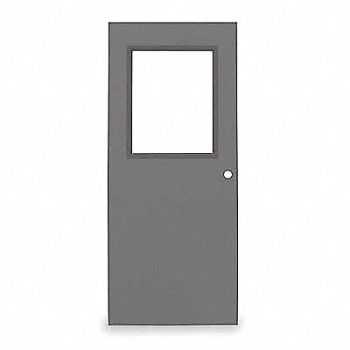 CECO D3659 Half Glass Steel Door 84x36 In 16 ga, 3NWL8
